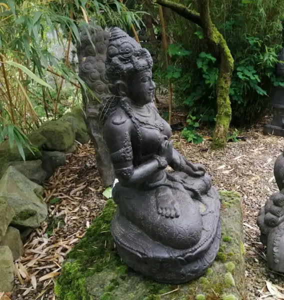 Artikelbild 4 des Artikels “sitzende Dewi Tara, 72cm Höhe, antikfinish “
